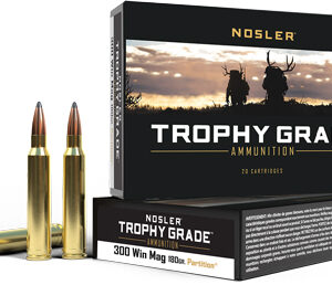 Nosler Trophy 300 Win Mag - 180 Grain Partition - 20 Rounds per Box 054041610568