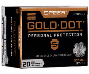 ** Speer Gold Dot .357 Magnum 125 Grain Hollow Point - 20 Rounds

** 604544647365
