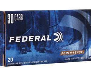 Federal Power-Shok .30 Carbine 110 Grain Soft Point Ammunition - 20 Rounds 029465084523