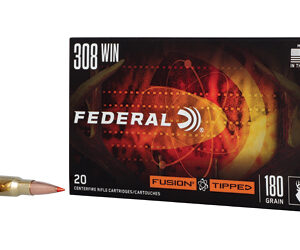 Fusion Tipped .308 Win 180 Grain Ammunition - 20 Rounds per Box 604544695212