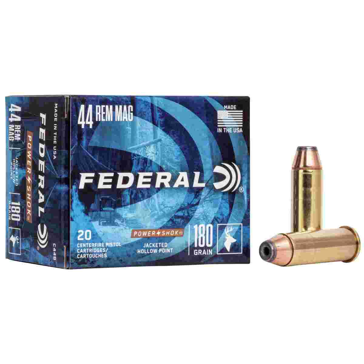 Federal Ammunition .44 Magnum 180gr JHP – 20rd