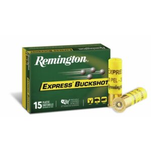 Remington Express Buckshot Shotgun Ammo 20 ga 2/4 in #3 Buck 1220 fps 15/ct 047700308005