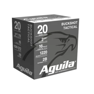 AGUILA 20GA 2-3/4" 2B Buckshot 16 Pellet - 25rd Box 640420002446