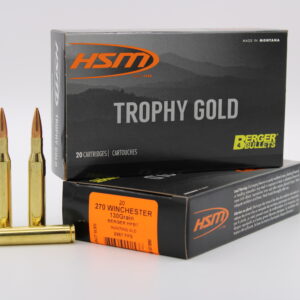 HSM .270 Winchester 130gr Berger HNT - 20 Round Box (20 Boxes per Case) 837306001536