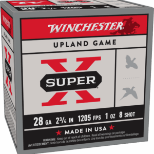 WINCHESTER 28 GA 2/4" #8 SUPER-X UPLAND HB 1 OZ 25 RD/BX 10 BX/CS 020892002531