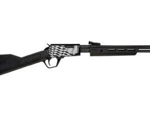 Rossi USA Gallery 22 RP22181SY-EN11 .22LR Pump Action Shotgun, 18" Barrel, 15+1 Capacity, Black Synthetic with Engraved US Flag 754908310609