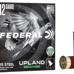 ** Federal Upland Steel 12 Gauge Shotshells - 2.75" 1oz #6 Shot - 25 Rounds per Box, 10 Boxes per Case

** 604544672473 – $0.50 CPR – $12.55