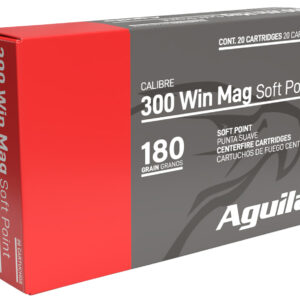 Aguila 300 Win Mag 180gr InterLock Boat Tail Soft Point - 20 Rounds per Box, 10 Boxes per Case 640420015248