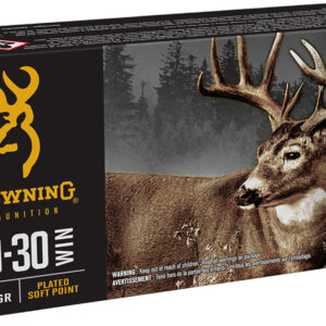 Browning Silver 30-30 Win Ammo - 170 Grain Plated Soft Point (20 Rounds per Box) 020892232181