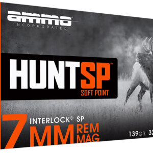Ammo Inc 7mm 139gr Soft Point Hunting Ammo - 20 Rounds per Box, 10 Boxes per Case 818778024650