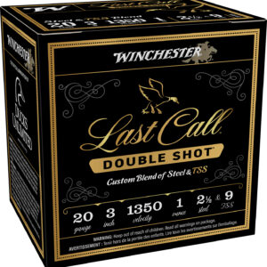 ** Winchester Ammo Last Call Double Shot 20 Gauge - 3" 1oz 2.5/9 TSS Shot - 25 Rounds per Box

** 020892029330 – $1.53 CPR – $38.28
