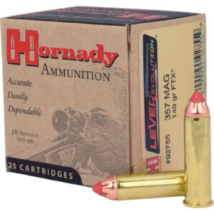 ** Hornady LEVERevolution .357 Magnum 140gr Flex Tip Expanding Ammo - 25 Rounds per Box, 10 Boxes per Case

** 090255927559