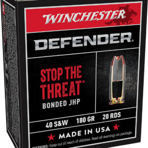** Winchester PDX1 Defender .40 S&W 180gr Bonded Jacketed Hollow Point Ammo - 20 Rounds per Box, 10 Boxes per Case

** 020892217874