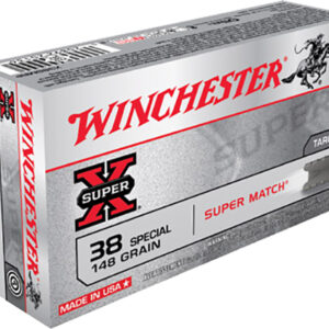 ** Winchester Super X .38 Special 148gr Lead Semi-Wadcutter Ammo – 50 Rounds per Box (10 Boxes per Case)

** 020892201361