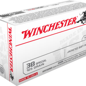 Winchester Ammo USA38SP USA  38Special 125gr Jacketed Soft Point 50 Per Box/10 Case 020892212299