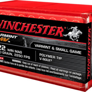 Per Round – ** Winchester S22M2PT Varmint HV .22 WMR 30gr Hornady V-Max - 50 Rounds per Box, 20 Boxes per Case

** 020892102811