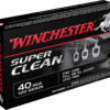 ** Winchester Super Clean .40 S&W 120gr Lead-Free Full Metal Jacket Ammo - 50 Rounds per Box (10 Boxes per Case)

** 020892222779