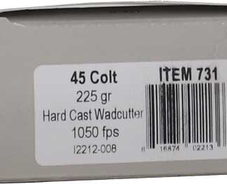 Underwood 45 LC 225 Grain Hard-Cast Wadcutters - 20 Rounds per Box (10 Boxes per Case)**

** 816874022136