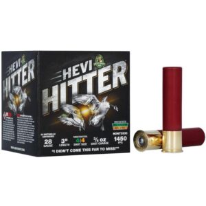 ** HEVI-Shot HEVI-Hitter 28ga Tungsten/Steel Shotshells" 3/4oz #4 Rounds ** 604544702484 – – $31.00 604544702484