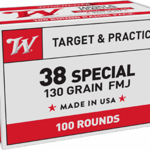 ** Winchester USA .38 Special 130 Grain Full Metal Jacket - 100 Round Box

** 020892214859