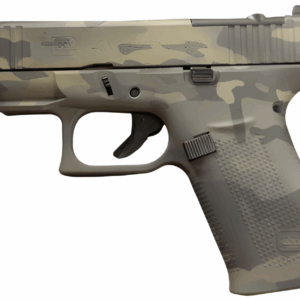 GLOCK 43X MOS BLACK MULTI CAM FS 9MM PISTOL 3.39" FXD 5.5lb 2-10RD MAGS