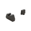 Optic compatible sight set for glock g1-5 serrated black