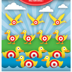 Action Target GSCARDUCK100 Entertainment  Ducks Paper Hanging 23" x 35" Multi-Color 100 Per Box