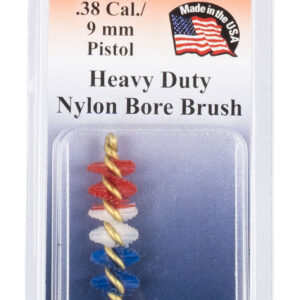 Pro-Shot PSP389 Patriot Series Bore Brush .38 Cal/ 9mm Pistol #8-32 Thread Nylon Bristles Brass Core