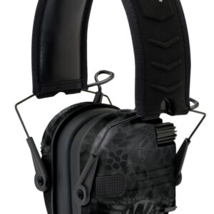 Walker's GWPRSEMYP Razor Slim Electronic Muff 23 dB,Over the Head,  Typhoon Camo/Black Polymer