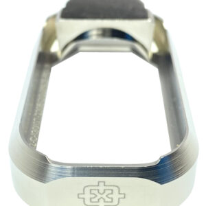 Cross Armory CRGFMWSV Flared Magwell  Compatible w/Glock Gen1-3 Silver Anodized Aluminum