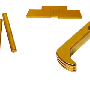 Cross Armory CRG4OKGD 3 Piece Kit  Extended Compatible w/Glock Gen4 Gold Anodized Steel/Aluminum Pistol