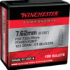 Winchester Ammo WB762P123X Centerfire Rifle  7.62mm 123gr Power Point 100 Per Box/10 Case