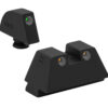Meprolight USA 102243391 Tru-Dot  Green Tritium White Outline Front Sight-Orange Tritium White Outline Rear Sight Glock 17/17L/19/22/23