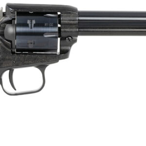 Heritage Mfg RR22B6PG Rough Rider  22 LR 6 Shot, 6.50" Black Steel Barrel, Black Zinc Alloy Frame, Black Cylinder, Black Polymer Grip, Hammer/Thumb Safety, Exposed Hammer