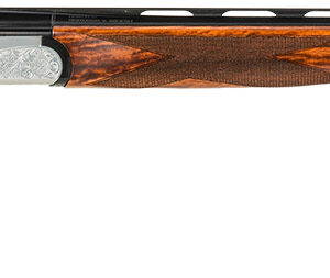 Fausti Usa, Inc 15402 Caledon  410 Gauge 3" 2rd 28" Blued Barrel, Engraved Stainless Rec, Wood Laser Grain Stock, Metallic Bead Sight