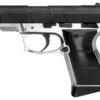 Daisy 985501442 5501 Powerline CO2 177 BB 15+1 430 fps, Smooth Bore Barrel, Black Slide, Silver Metal Frame with Pic. Rail, Molded Grips, Blade Front Sight, Manual Trigger Block Safety
