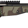 Crickett KSA2150-M81 Precision  Full Size 22 LR Single Shot 16.10" Blued Threaded Bull Barrel, Blued Crickettinny Rail Steel Receiver, M81 Woodland Camo Synthetic Adj LOP Stock