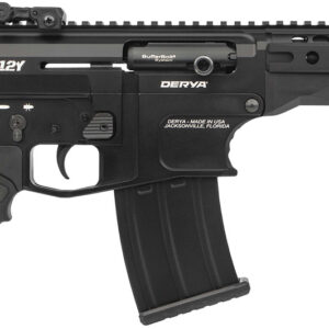 Derya Firearms DY12Y11US Namlu DY12 12 Gauge Semi-Auto 3" 5+1 11" Black Melotine Threaded Barrel, Black Anodized Aluminum Receiver w/Picatinny Rail, Black Adjustable Polymer Stock & Pistol Grip