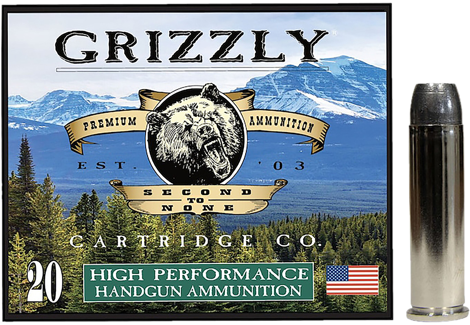 Grizzly Ammo .357 Magnum 180gr – 20rd