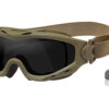 Wiley X SP29T Spear Goggles Smoke Gray Lens Polycarbonate Tan Frame