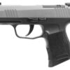 Sig Sauer 3659SXR3P P365X  Micro-Compact Frame 9mm Luger 10+1 3.10" Steel Barrel, Stainless Steel Optic Ready/Serrated Slide, Black Stainless Steel Frame w/Accessory Rail, Polymer Grip
