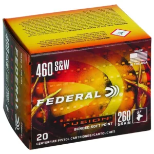 FEDERAL 460 S&W 260GR FUSION 20 RD/BX 10 BX/CS