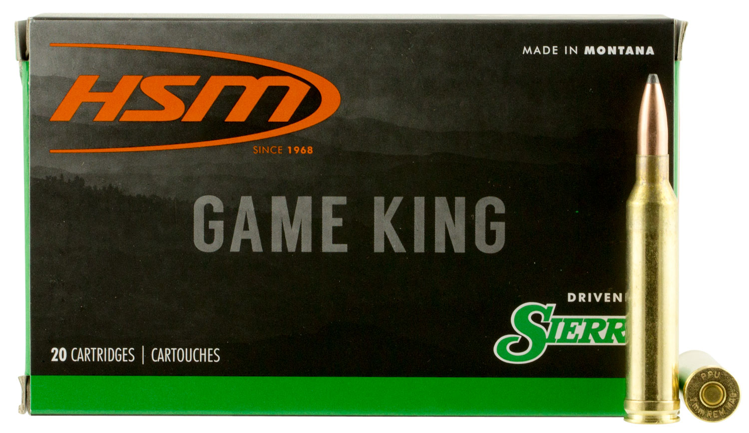 HSM 7mm Rem Mag 160gr GAMEKING – 20rd