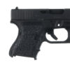 Talon Grips 117R Adhesive Grip  Compatible w/Glock 26/27/28/33/39 Gen4 w/Medium Backstrap, Black Textured Rubber