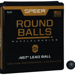 Speer 5137 Lead Balls  45Cal Lead Ball 143gr 100 Per Box/5 Case