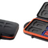 Stealth Cam STCMCSC Memory Card Storage Case  Black/Red Black/Orange Polycarbonate Includes 12 Full Sized SD Cards
