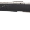 Savage Arms 57086 110 Storm Full Size 243 Win 4+1 22" Matte Button-Rifled Barrel, Matte Drilled & Tapped Stainless Steel Receiver, AccuStock Matte Gray Synthetic Stock, Left Hand