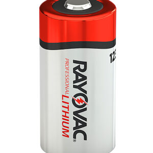 Rayovac RL123A2 123A Lithium  Silver/Red 3 Volts 1,500 mAh (2) Single Pack