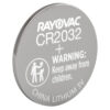 Rayovac KECR20321 CR2032 Lithium Coin Cell  Silver 3.0 Volts 225 mAh