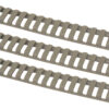 Ergo 1373DE Low-Pro Ladder Rail Covers Rifle 18 Slot Dark Earth Rubber 3 Pack